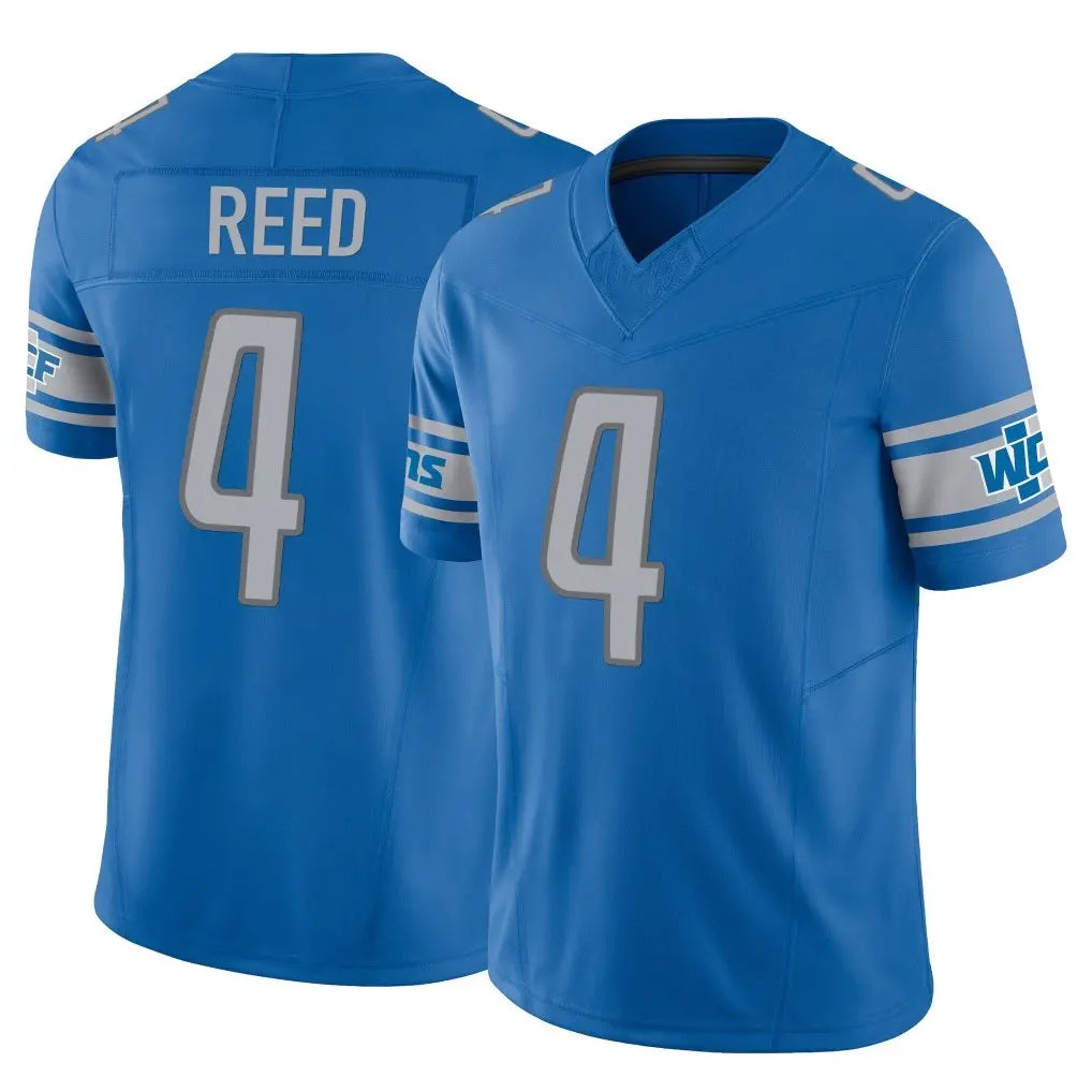 Kooe D.Lions #4 D.J. Reed Player Blue Vapor F.U.S.E. Limited Home Game Stitched Jerseys