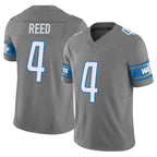 Kooe D.Lions #4 D.J. Reed Player Gray Vapor F.U.S.E. Limited Home Game Stitched Jerseys