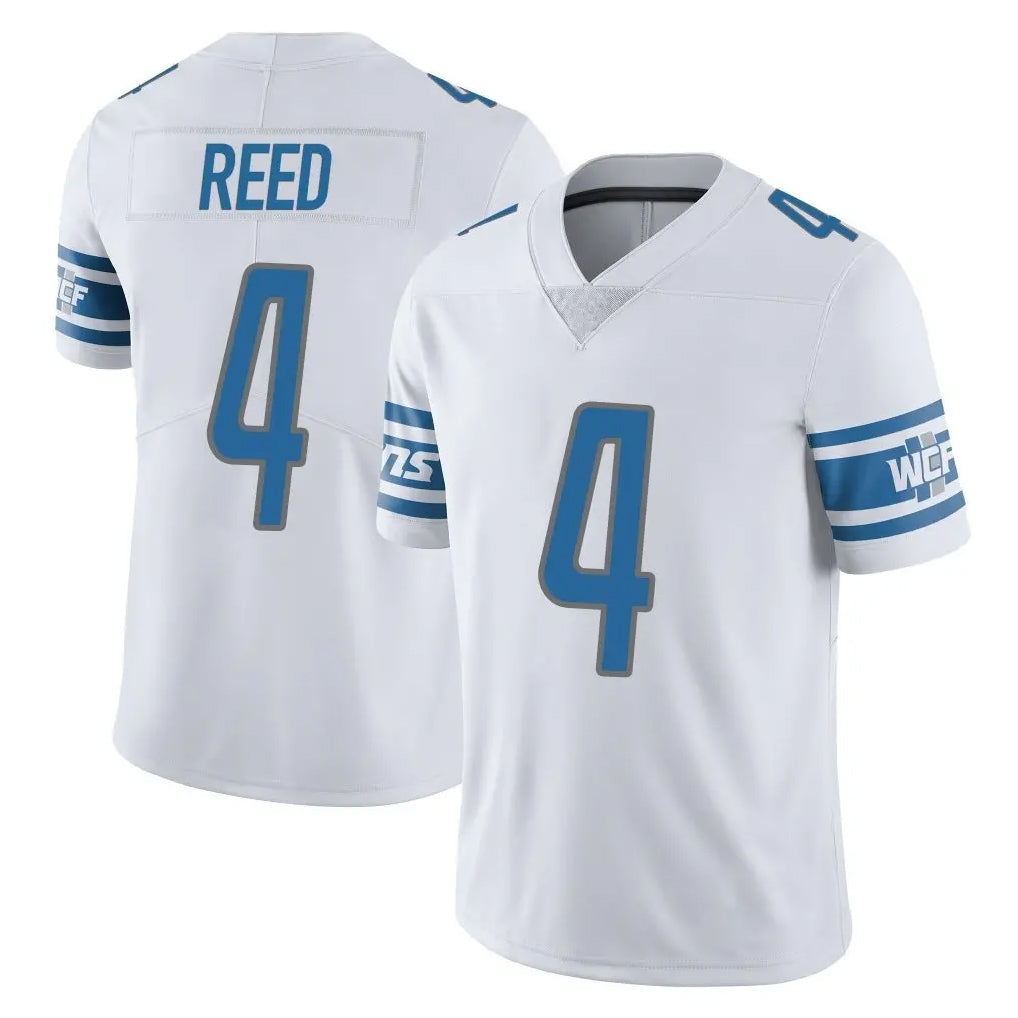 Kooe D.Lions #4 D.J. Reed Player White Limited Vapor Untouchable Home Game Stitched Jerseys