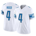 Kooe D.Lions #4 D.J. Reed Player White Vapor F.U.S.E. Limited Home Game Stitched Jerseys
