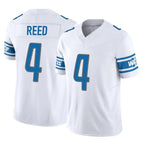 Kooe D.Lions #4 D.J. Reed Player White Vapor F.U.S.E. Limited Home Game Stitched Jerseys