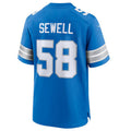 Kooe D.Lions #58 Penei Sewell Blue Game Jersey American Stitched Jerseys