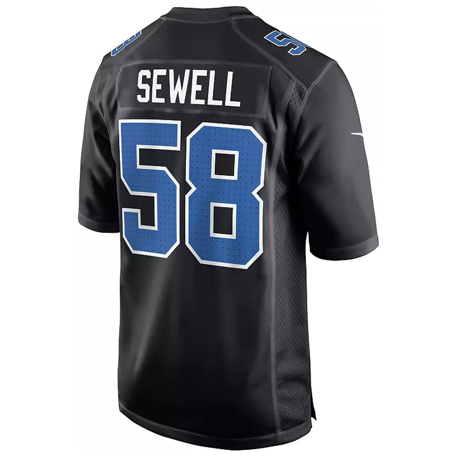 Kooe D.Lions #58 Penei Sewell Player Black Fashion Game Stitched Jerseys