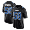 Kooe D.Lions #58 Penei Sewell Player Black Fashion Home Game Stitched Jerseys