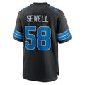 Kooe D.Lions #58 Penei Sewell Player Black Home Game Stitched Jerseys