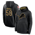 Kooe D.Lions #58 Penei Sewell Player Black Salute to Service Hoodies Limited Game Stitched Jerseys