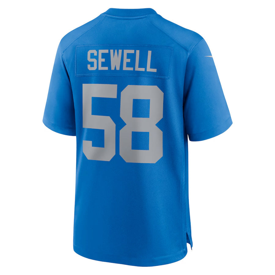 Kooe D.Lions #58 Penei Sewell Player Blue Alternate Game Stitched Jerseys