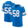 Kooe D.Lions #58 Penei Sewell Player Blue Alternate Home Game Stitched Jerseys