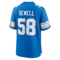 Kooe D.Lions #58 Penei Sewell Player Blue Home Game Stitched Jerseys