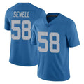 Kooe D.Lions #58 Penei Sewell Player Blue Limited Throwback Vapor Untouchable Stitched Jerseys