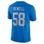 Kooe D.Lions #58 Penei Sewell Player Blue Vapor F.U.S.E. Alternate Limited Game Stitched Jerseys