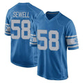 Kooe D.Lions #58 Penei Sewell Player Blue Vapor Untouchable Throwback Game Stitched Jerseys