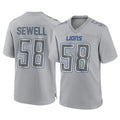 Kooe D.Lions #58 Penei Sewell Player Gray Atmosphere Fashion Home Game Stitched Jerseys