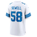 Kooe D.Lions #58 Penei Sewell Player White Home Game Stitched Jerseys