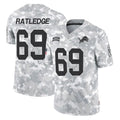 Kooe D.Lions #69 Tate Ratledge Player Arctic Camo Salute To Service Limited Stitched Jerseys