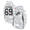 Kooe D.Lions #69 Tate Ratledge Player Arctic Camo Salute to Service Hoodies Limited Game Stitched Jerseys