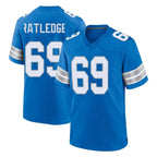 Kooe D.Lions #69 Tate Ratledge Player Blue Alternate Home Game Stitched Jerseys
