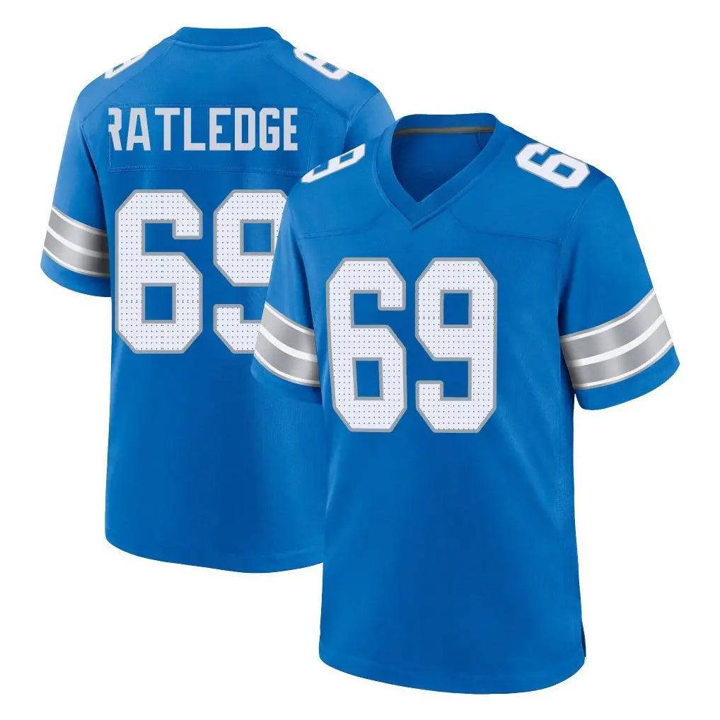 Kooe D.Lions #69 Tate Ratledge Player Blue Alternate Home Game Stitched Jerseys