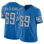 Kooe D.Lions #69 Tate Ratledge Player Blue Vapor F.U.S.E. Limited Home Game Stitched Jerseys