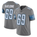 Kooe D.Lions #69 Tate Ratledge Player Gray Vapor Untouchable Limited Home Game Stitched Jerseys