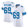 Kooe D.Lions #69 Tate Ratledge Player White Limited Vapor F.U.S.E. Alternate Home Game Stitched Jerseys