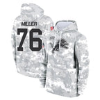 Kooe D.Lions #76 Blake Miller Player Arctic Camo Salute to Service Hoodies Limited Game Stitched Jerseys