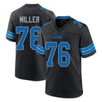 Kooe D.Lions #76 Blake Miller Player Black Alternate Home Game Stitched Jerseys