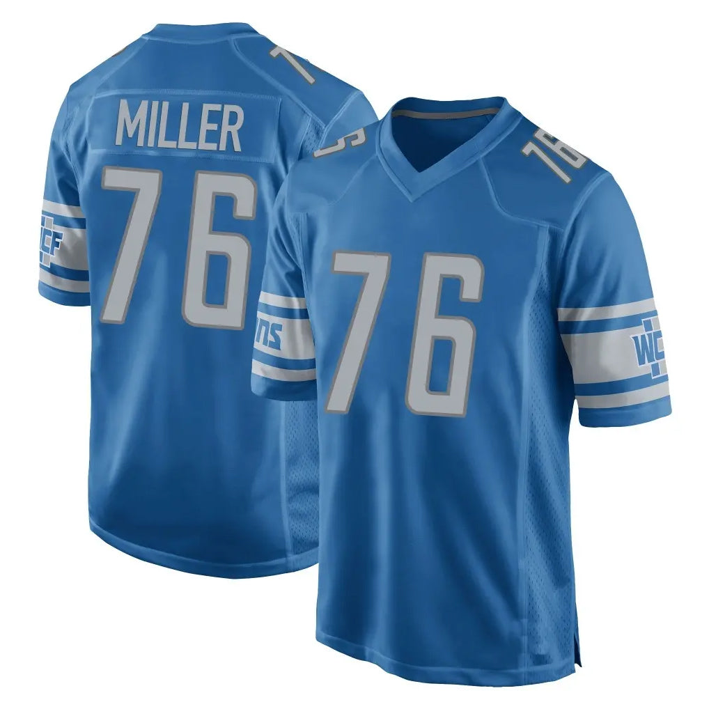 Kooe D.Lions #76 Blake Miller Player Blue Home Game Stitched Jerseys