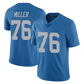 Kooe D.Lions #76 Blake Miller Player Blue Limited Throwback Vapor Untouchable Stitched Jerseys