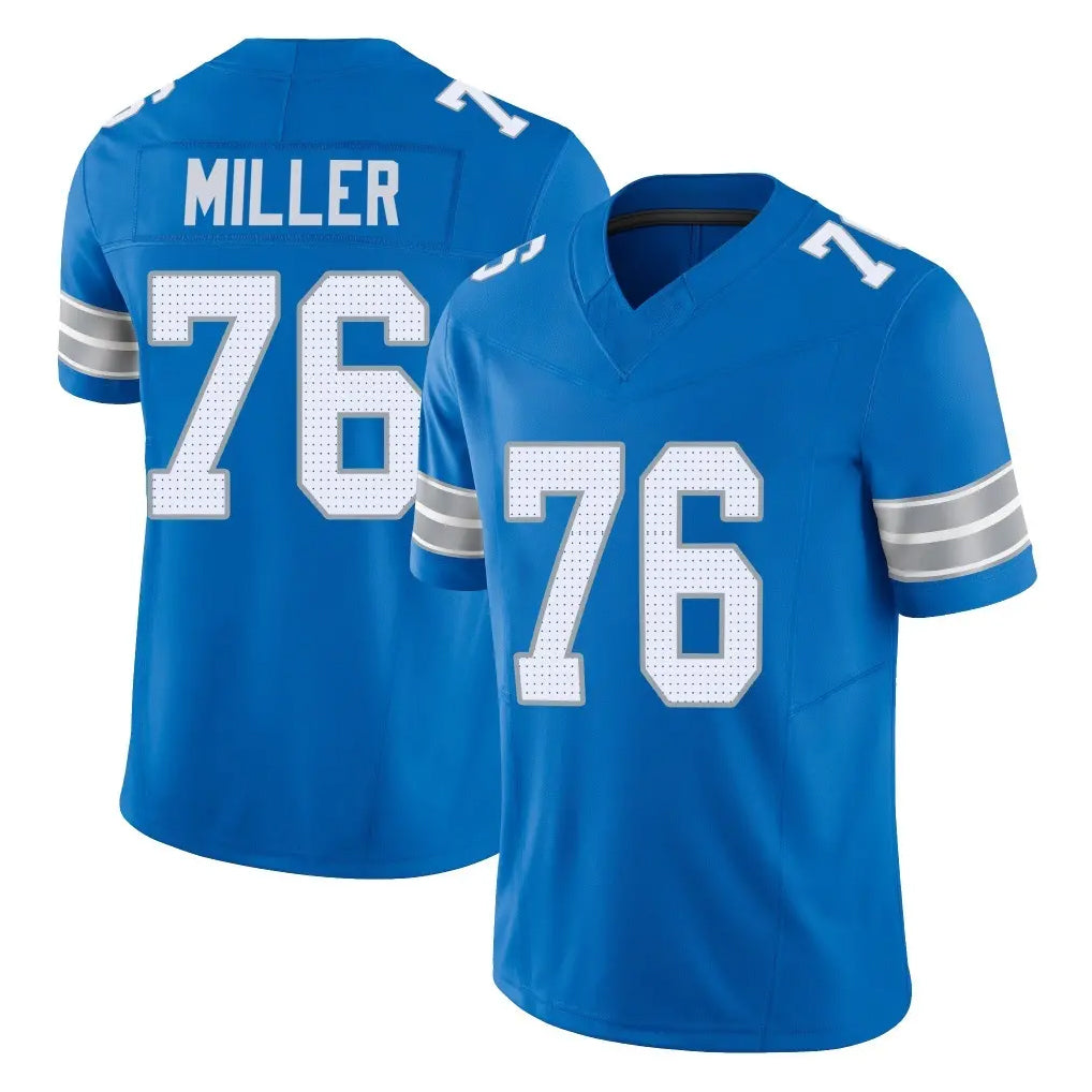 Kooe D.Lions #76 Blake Miller Player Blue Limited Vapor F.U.S.E. Alternate Home Game Stitched Jerseys