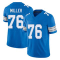Kooe D.Lions #76 Blake Miller Player Blue Limited Vapor F.U.S.E. Alternate Home Game Stitched Jerseys