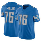 Kooe D.Lions #76 Blake Miller Player Blue Vapor F.U.S.E. Limited Home Game Stitched Jerseys