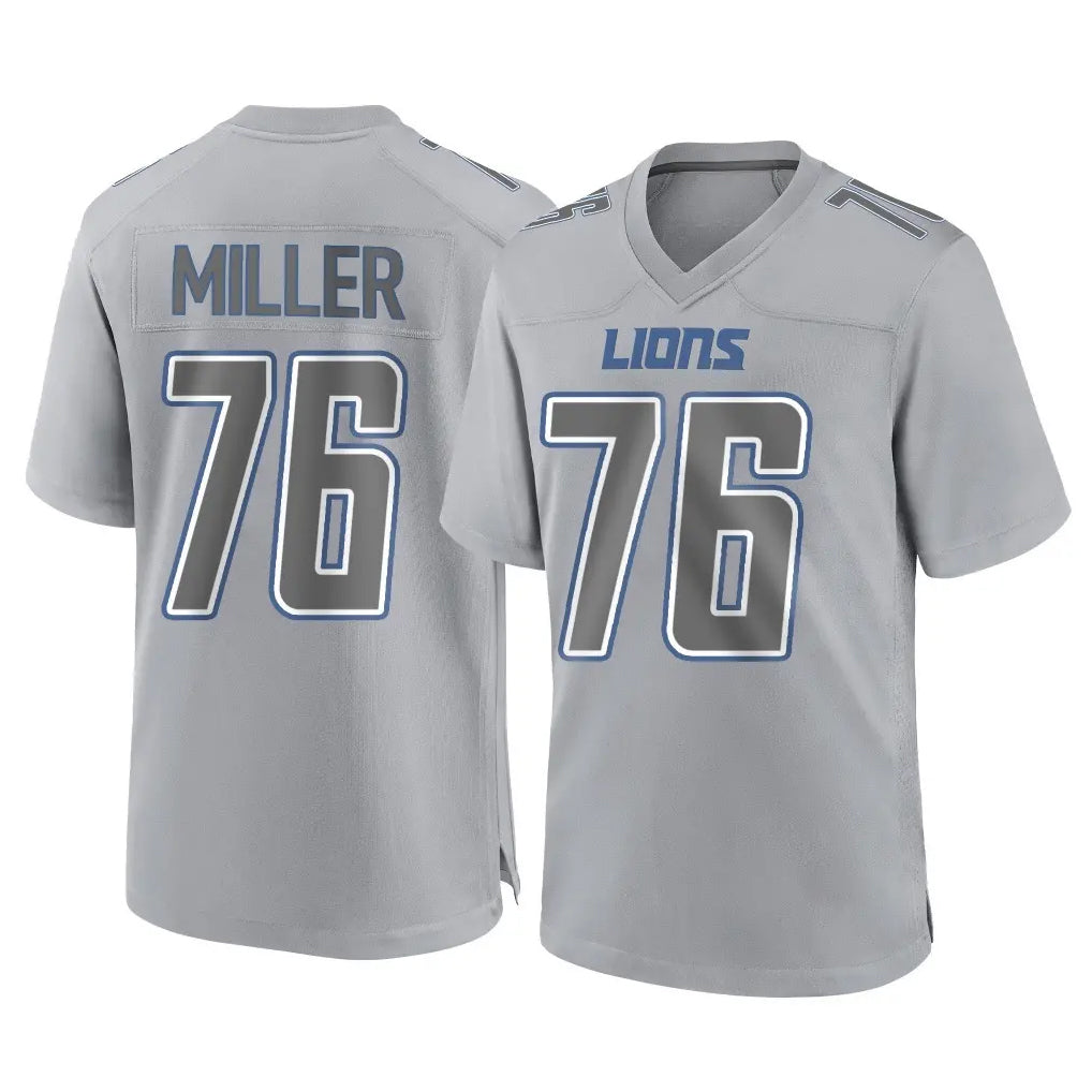 Kooe D.Lions #76 Blake Miller Player Gray Atmosphere Fashion Home Game Stitched Jerseys