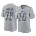 Kooe D.Lions #76 Blake Miller Player Gray Atmosphere Fashion Home Game Stitched Jerseys