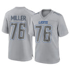 Kooe D.Lions #76 Blake Miller Player Gray Atmosphere Fashion Home Game Stitched Jerseys