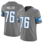 Kooe D.Lions #76 Blake Miller Player Gray Vapor F.U.S.E. Limited Home Game Stitched Jerseys