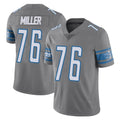 Kooe D.Lions #76 Blake Miller Player Gray Vapor Untouchable Limited Home Game Stitched Jerseys