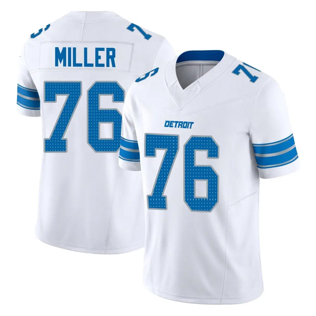 Kooe D.Lions #76 Blake Miller Player White Limited Vapor F.U.S.E. Alternate Home Game Stitched Jerseys