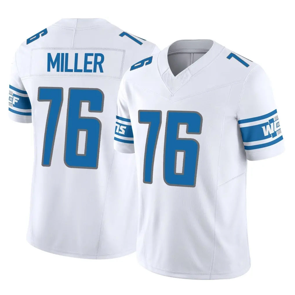 Kooe D.Lions #76 Blake Miller Player White Vapor F.U.S.E. Limited Home Game Stitched Jerseys