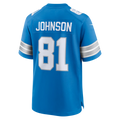 Kooe D.Lions #81 Calvin Johnson Blue Team Retired Game Stitched Jerseys