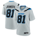 Kooe D.Lions #81 Calvin Johnson Silver 2026 Rivalries Collection Game Stitched Jerseys