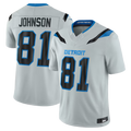 Kooe D.Lions #81 Calvin Johnson Silver 2026 Rivalries Collection Limited Stitched Jerseys