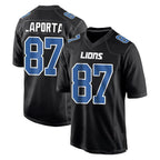 Kooe D.Lions #87 Sam LaPorta Player Black Fashion Home Game Stitched Jerseys