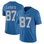 Kooe D.Lions #87 Sam LaPorta Player Blue Limited Throwback Vapor Untouchable Stitched Jerseys