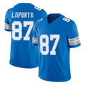 Kooe D.Lions #87 Sam LaPorta Player Blue Limited Vapor F.U.S.E. Alternate Home Game Stitched Jerseys