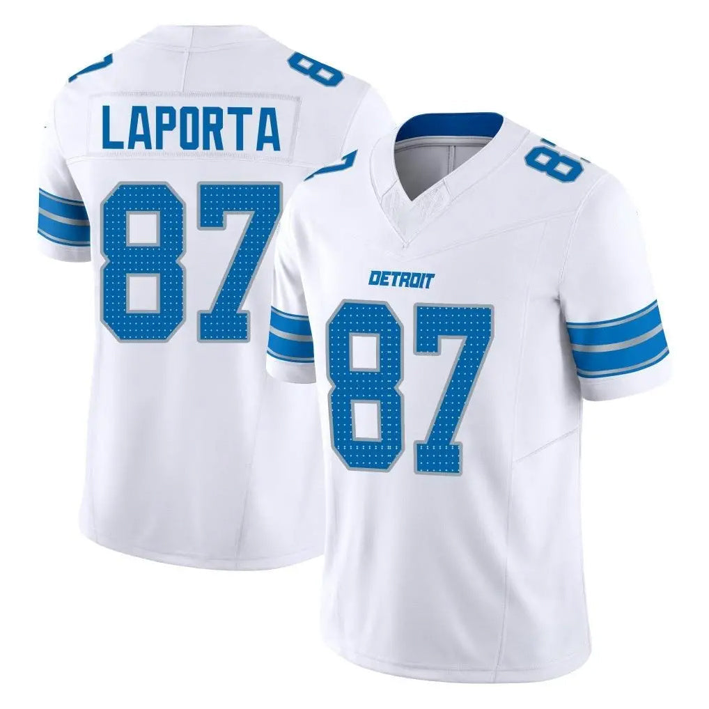 Kooe D.Lions #87 Sam LaPorta Player White Limited Vapor F.U.S.E. Alternate Home Game Stitched Jerseys