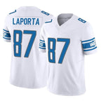 Kooe D.Lions #87 Sam LaPorta Player White Vapor F.U.S.E. Limited Home Game Stitched Jerseys