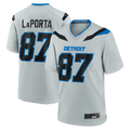Kooe D.Lions #87 Sam LaPorta Silver 2026 Rivalries Collection Game Stitched Jerseys