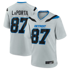 Kooe D.Lions #87 Sam LaPorta Silver 2026 Rivalries Collection Game Stitched Jerseys