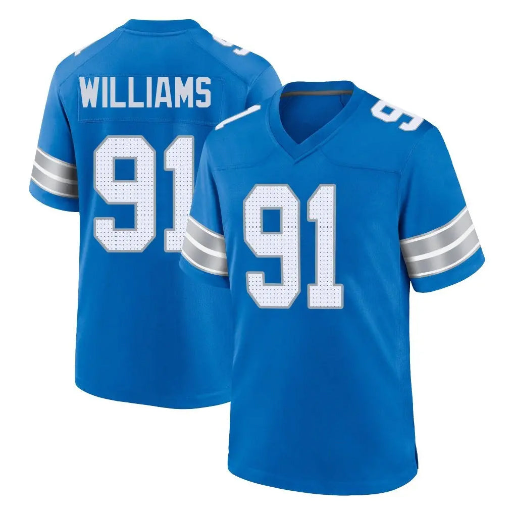 Kooe D.Lions #91 Tyleik Williams Player Blue Alternate Home Game Stitched Jerseys